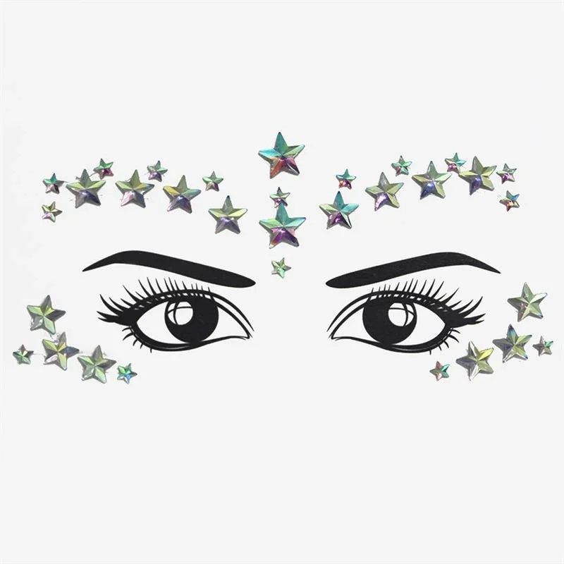 Face Jewels – Gesichtsschmuck mit Strasssteinen/Diamanten (YT – 51) – | Fashiongirl
