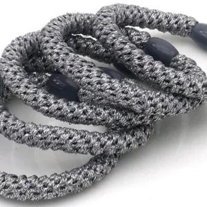 Hair Musthaves Hair Elastics 5pcs Glitter Silver