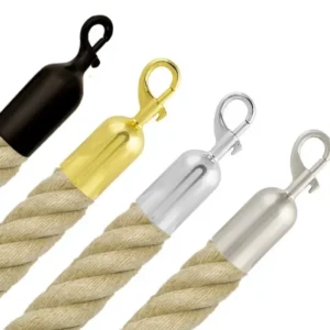 Absperrseil – Hanf (Polyhemp/Spleitex) – Mit Schnappverschlüssen
