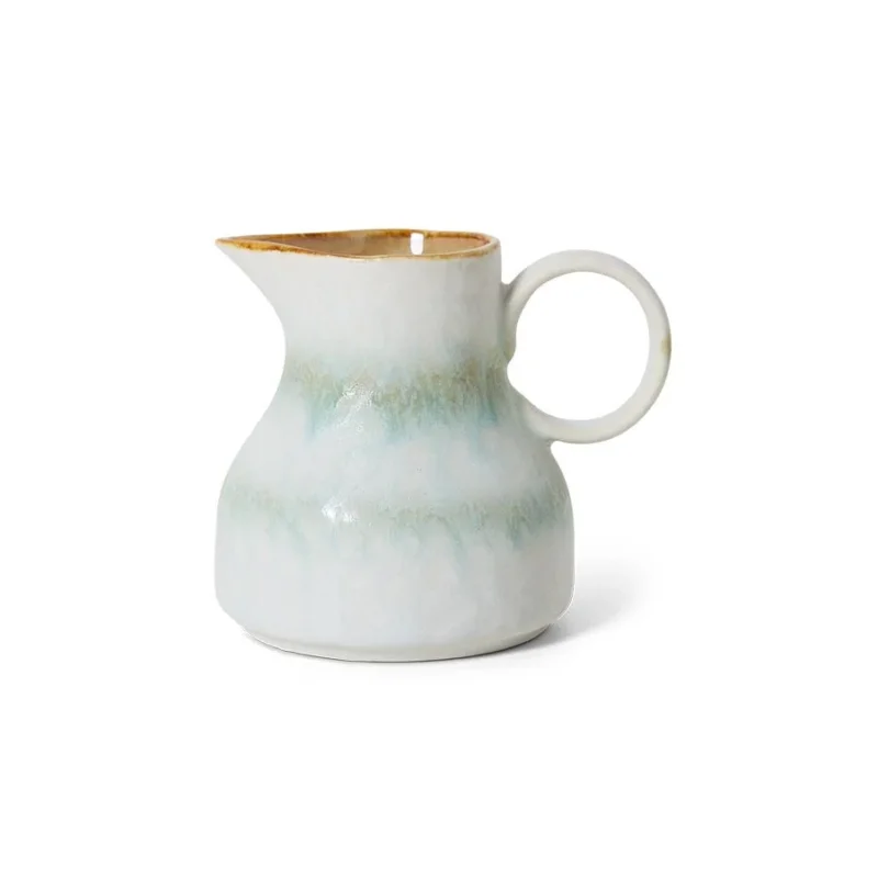 HKliving Kanne Milchkanne PETAL 70s Ceramics bunt | 9,3x7,5x8cm - Sir Henrys