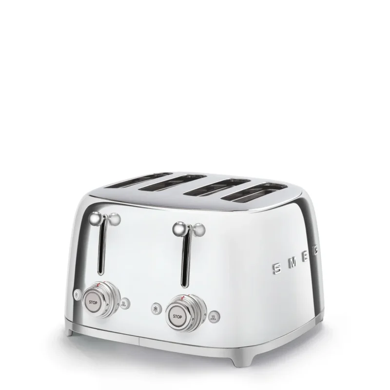 Smeg Toaster 4x4 'Stahl' TSF03SSEU