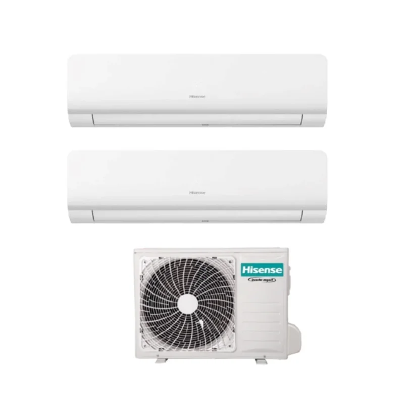 climatizzatore condizionatore hisense dual split inverter serie new energy 9_9 con 2amw50u4rxa r 32 wi fi integrato 9000_9000 novita 8428