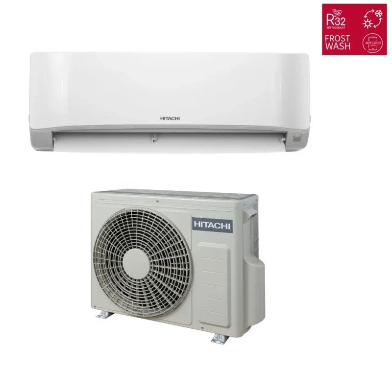 climatizzatore condizionatore hitachi inverter serie airhome 400 900 btu wi fi integrato r 32 a__ alexa google home rak dj25phae rac dj25phae