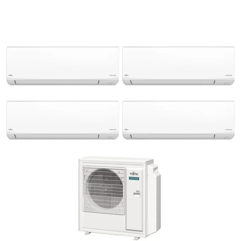 fujitsu condizionatore quadri split fujitsu kj white 79914 con aoeg30kbta4 r 32 wi fi integrato