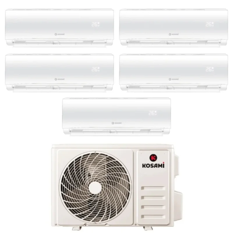 kosami condizionatore penta split kosami paros white 9991212 con 42 5 r 32 wi fi integrato