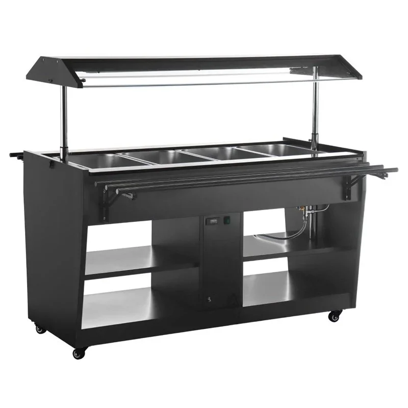 Buffalo Beheizte Buffetbar Schwarz