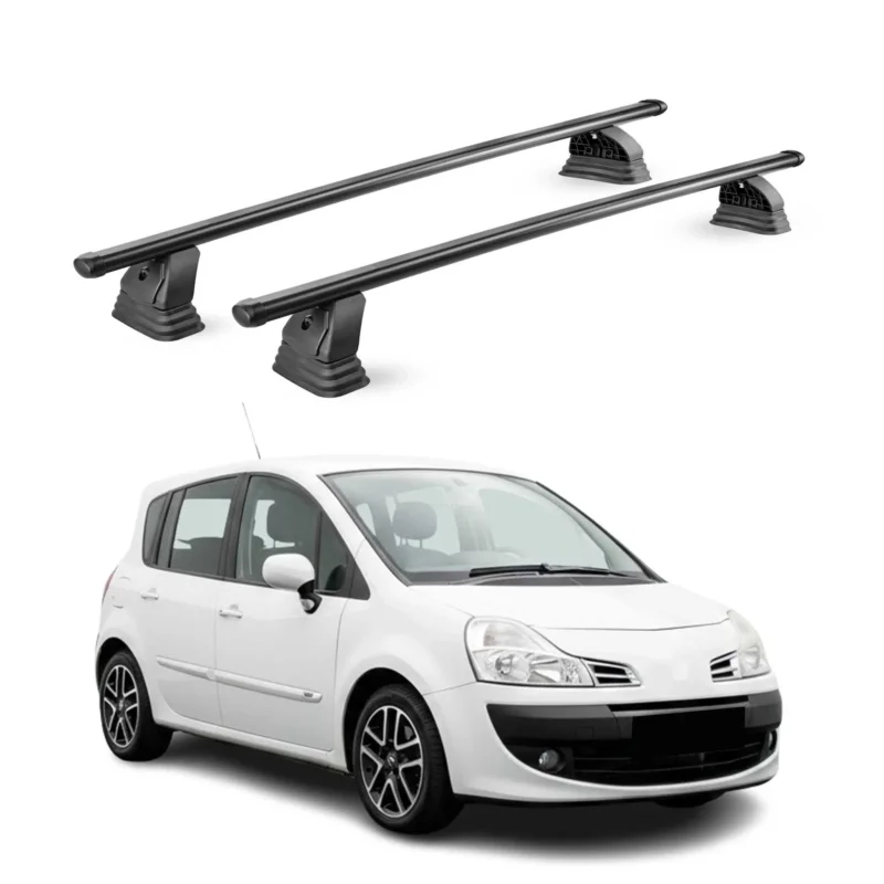 Stahl Dachträger für Renault Grand Modus 2008-2013 TÜV 75 kg 2tlg Schwarz