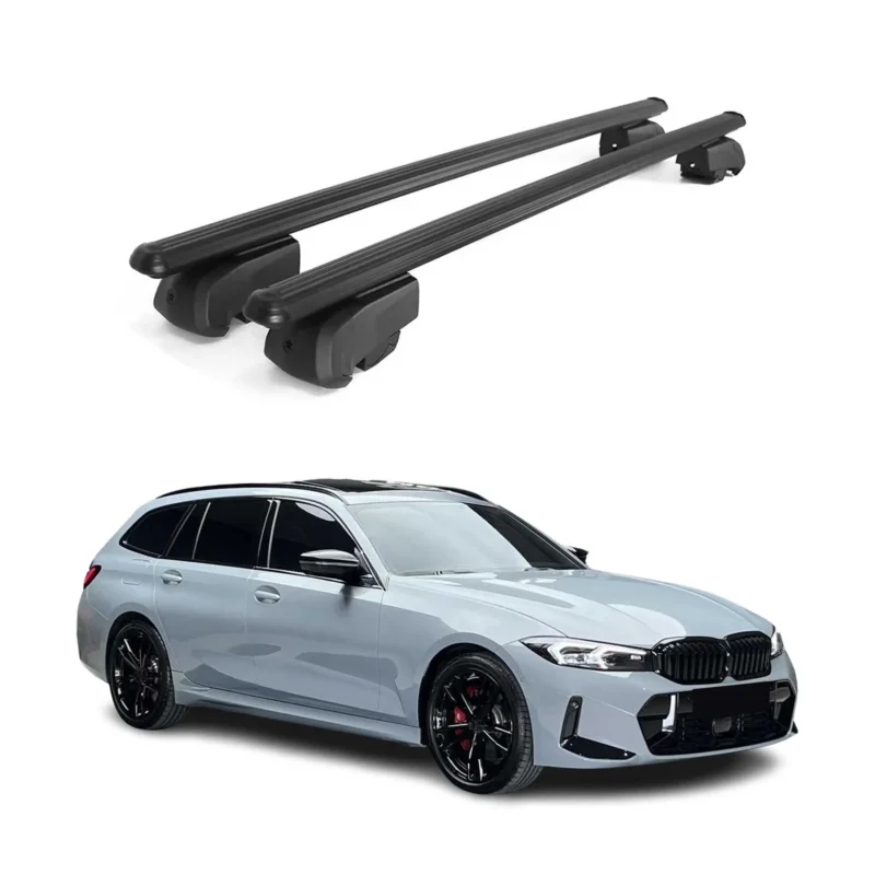 Dachträger Gepäckträger für BMW 3er Touring 2019-2021 ABE Aluminium Schwarz