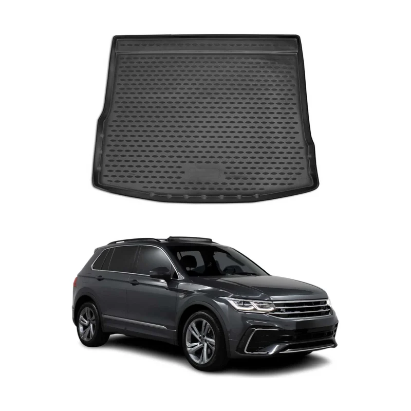 Kofferraummatte Kofferraumwanne für VW Tiguan mk2 2016-2024 5 Sitze Gummi TPE