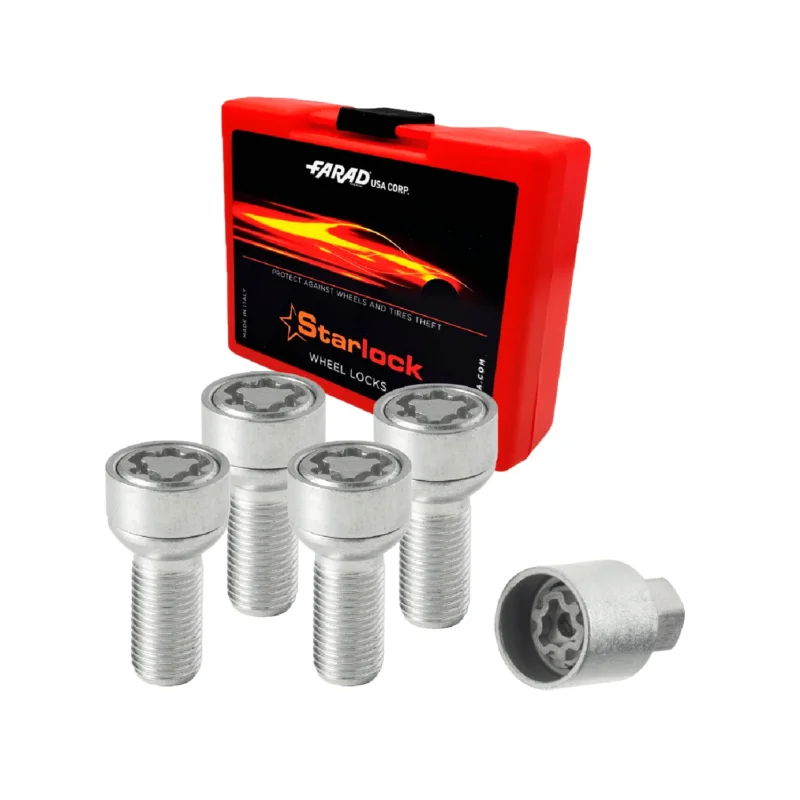 Radschloss Radschrauben Satz für Seat Ibiza/ Exeo Felgenschloss Silber M14X1.5