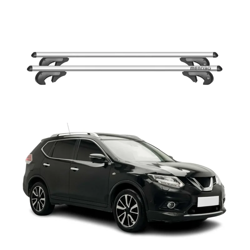 Menabo Dachträger Grundtäger für Nissan X-Trail T32 2013-2022 90kg Alu Silber 2x