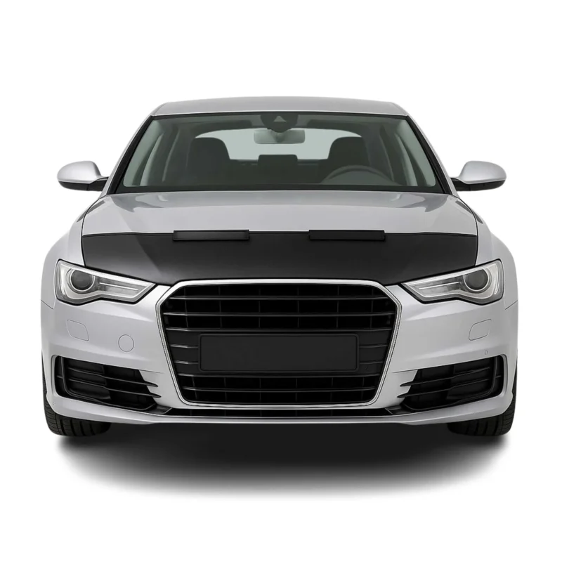 Haubenbra Steinschlagschutz Bonnet Bra für Audi A6 C7 2011-2018 Schwarz Halb