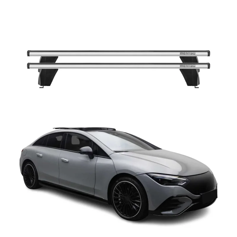 Menabo Dachträger Querträger für Mercedes EQE V295 2023-2026 ABE Aluminium Grau
