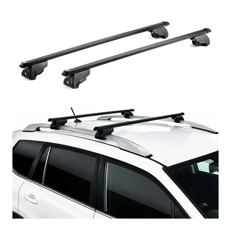 Dachträger für VW Tiguan AD1 2016-2023 Stahl Schwarz Dachgepäckträger