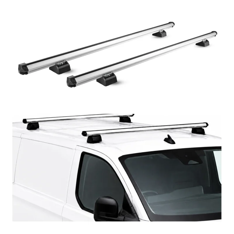 Dachträger für VW Caddy 2020-2026 H1L1 2-Träger Aluminium Silber