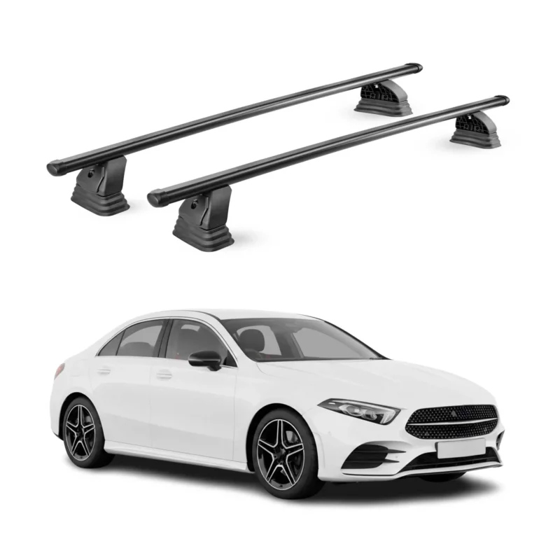 Stahl Dachträger für Mercedes A Klasse Limo V177 2019-2026 TÜV 75 kg 2x Schwarz