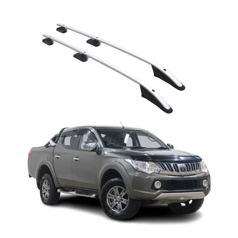 Alu Dachreling Querträger für Mitsubishi L200 DoubleCab 2015-2026 Grau