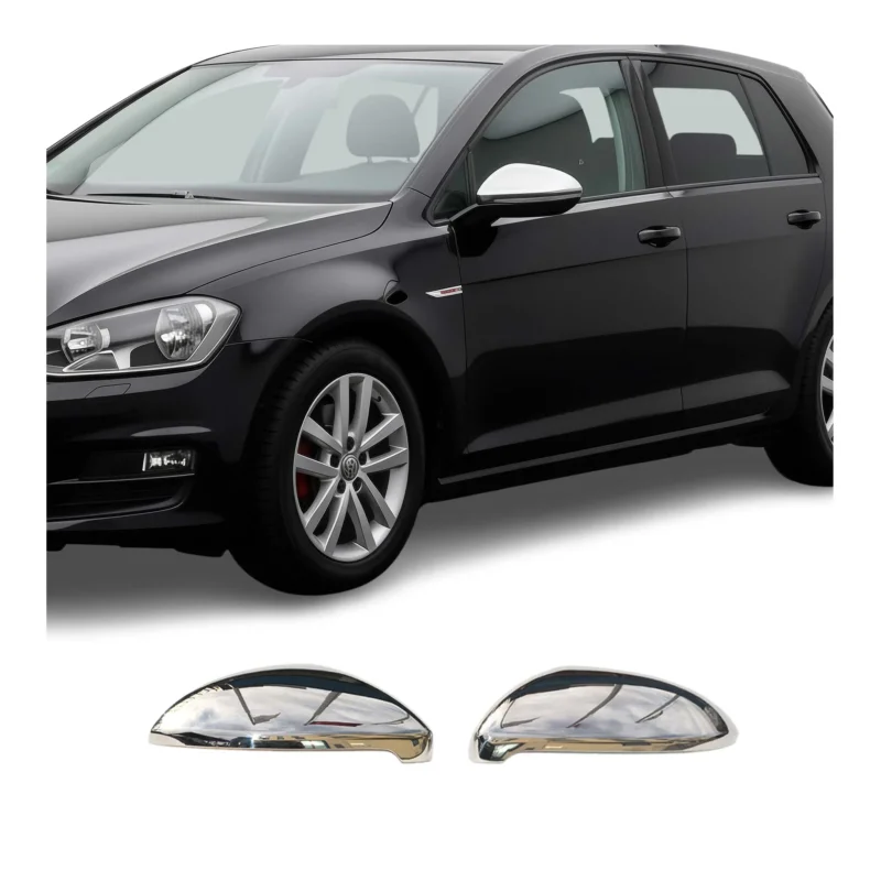 Spiegelkappen Spiegelabdeckung für VW Touran 5T1 2015-2026 Edelstahl Chrom 2tlg