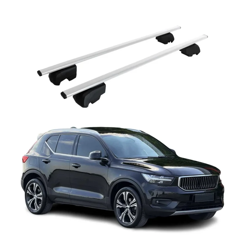 Dachträger Gepäckträger für Volvo XC40 2018-2023 Grundträger ABE Silber 2x