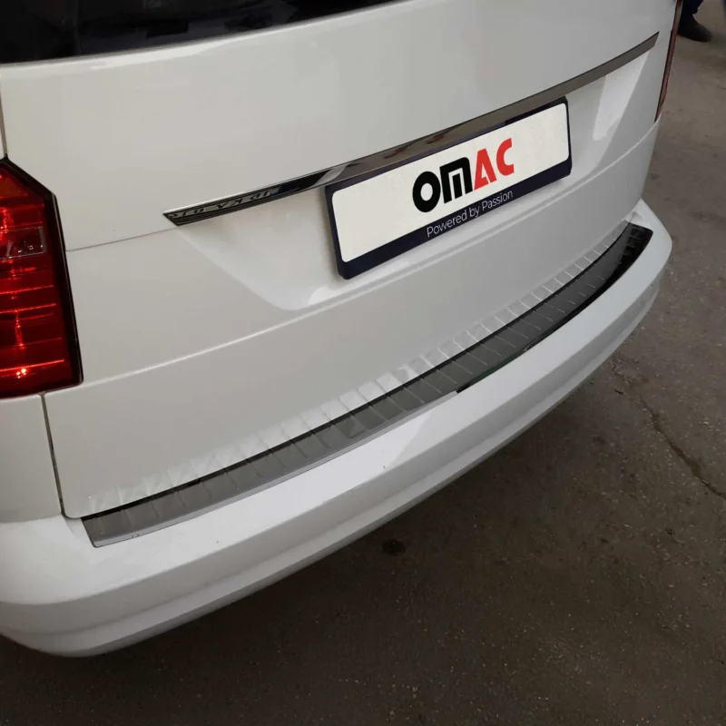 Ladekantenschutz Stoßstange für VW Caddy III 2015-2020 FL Edelstahl Dunkel Chrom
