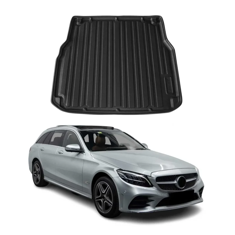 Kofferraumwanne Laderaumwanne für Mercedes C Klasse S205 2015-2021 Gummi TPE