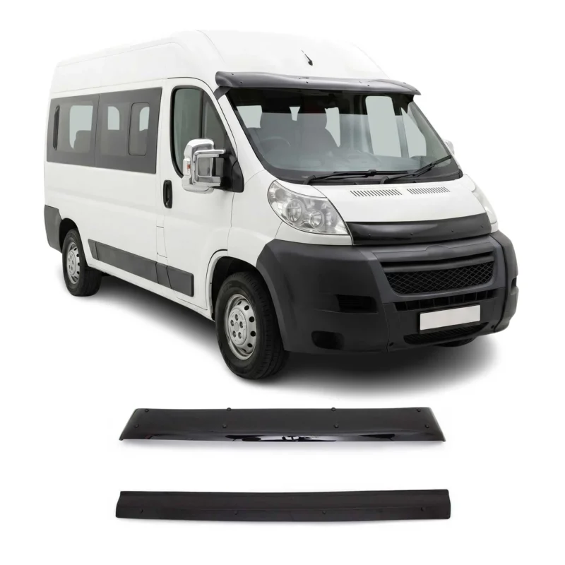 Sonnenblende Motorhaube Deflektor für Fiat Ducato Jumper Boxer 2006-14 Acryl 2x