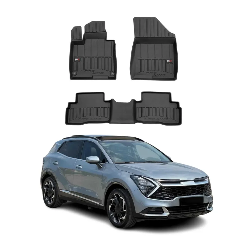 OMAC Gummi Fußmatten für Kia Sportage 2023-2026 Hybrid Premium TPE 4x