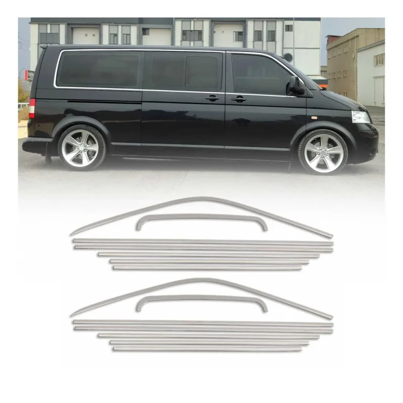 Fensterleisten Zierleisten für VW T6 T6.1 alle 2015-2024 Langer Einzelschibetür