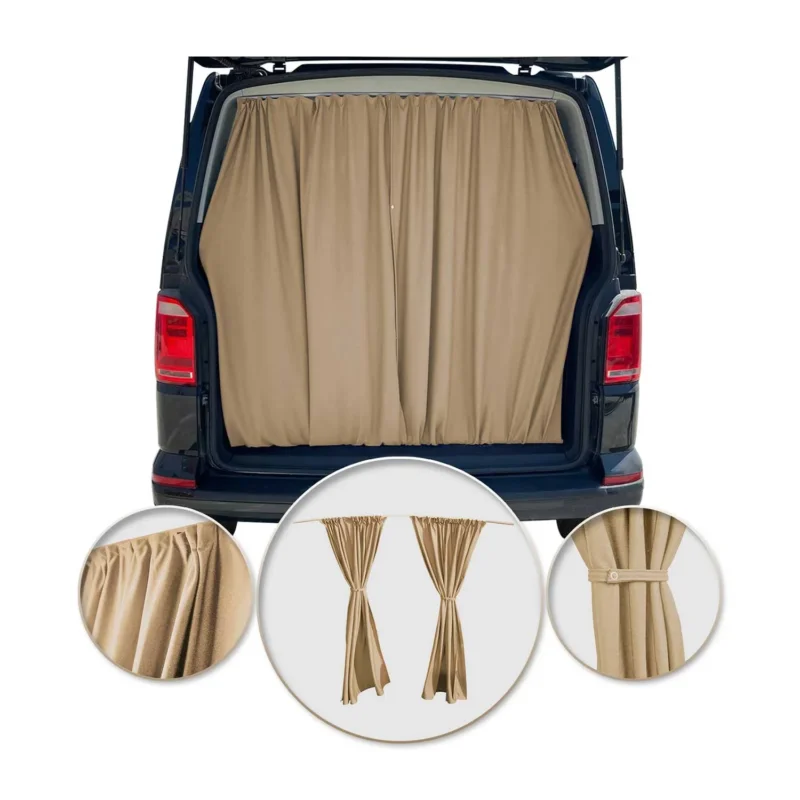 Maß Gardinen Sonnenschutz für Fiat Ducato H2 Heckklappe Vorhänge Beige