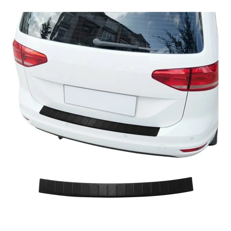 Ladekantenschutz Stoßstange für VW Touran II 2015-2026 Edelstahl carbon foliert