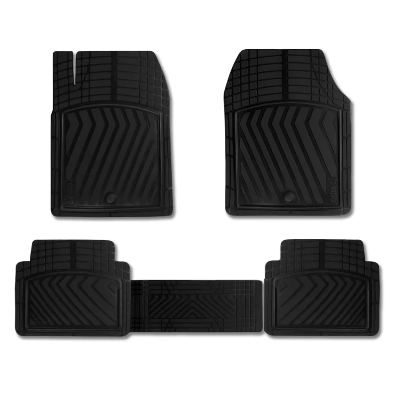 Fußmatten Universal Gummimatte für VW Tayron 2024-2026 5 Sitze 2.Reihe Schwarz
