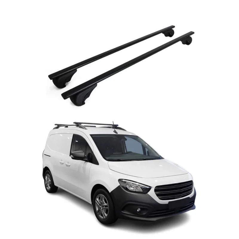 Dachträger Grundträger für Mercedes Citan W420 2021-2026 Stahl Schwarz 2tlg