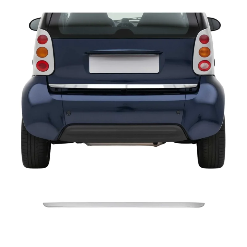 Kofferraumleiste Heckleiste für Smart ForTwo 451 2007-2015 Edelstahl Chrom