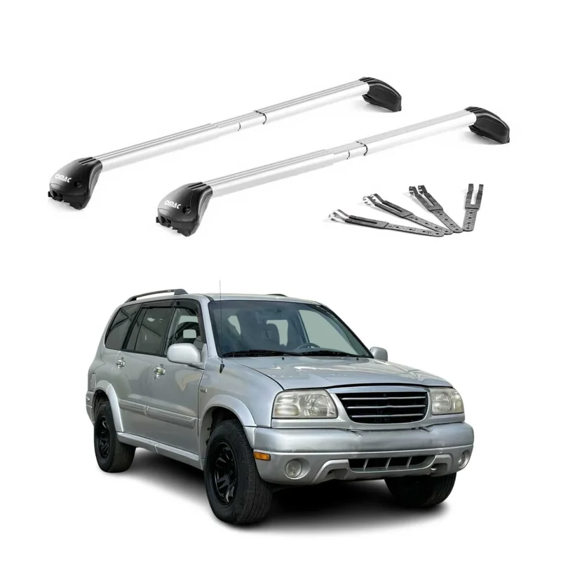 Dachträger Grundtäger für Suzuki Grand Vitara I 1998-2005 100kg Alu Grau 2x ABE