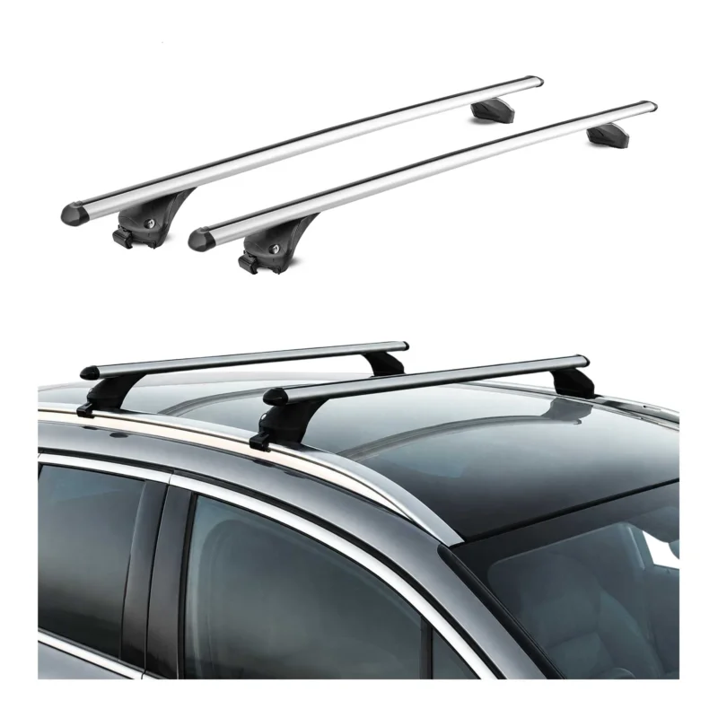 Quick Dachträger für véhicules Abschließbar Silber Aluminium 2-teilig
