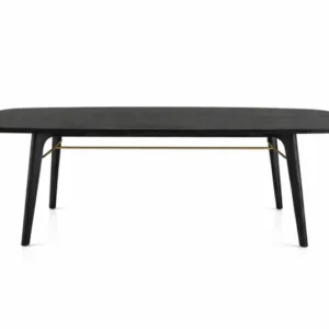 Utility Esstisch 180 cm, schwarz Eiche von Stellar Works