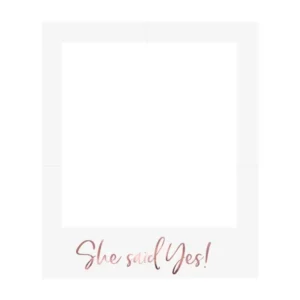 Photobooth Frame She Said Yes 59,5cm van Partydeco koop je bij Partywinkel