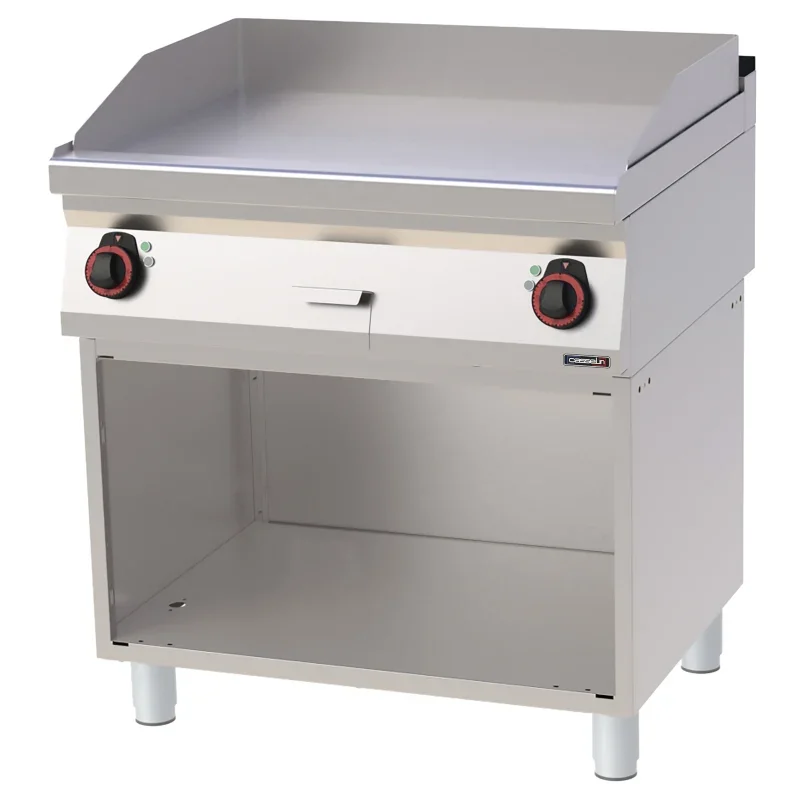 Casselin Snackplatte aus Gusseisen Glatt mit Unterbau 80 - Linie 700