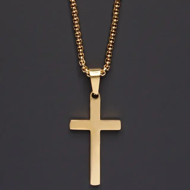 Klassische Kreuz Herren Halskette