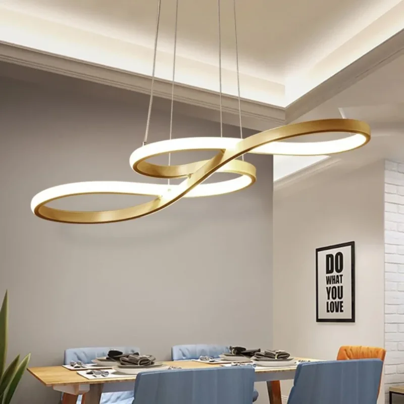 LED-Pendelleuchte mit Ringdesign und Dimmfunktion