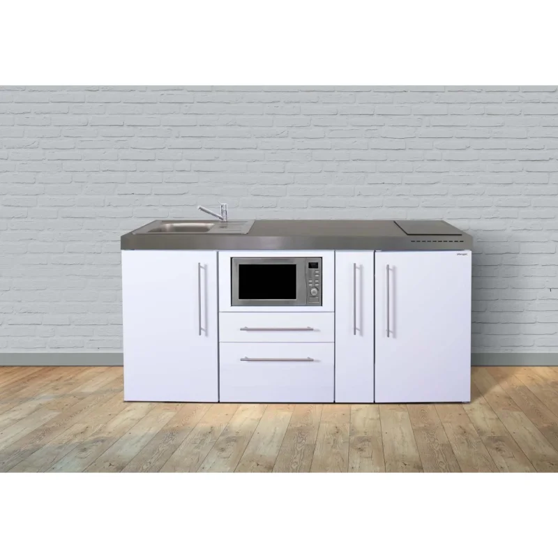 Stengel - Mini-Küche Miniküche Premiumline MPM180AKSMWGKFrBl2Sn weiß