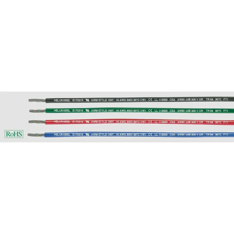 Klimaprime - Aderleitung HEL UL-CSA AWG26(0,13)gnSp UL-CSA AWG 26 gn .305 PVC-Datenleitun − 305 Meter