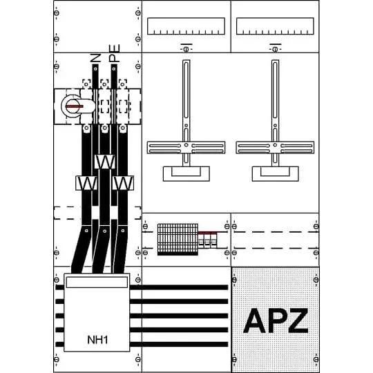 Striebel&John - Zählerfeld Mess-u.Wandlerfeld kpl. KA4257Z H3/B3
