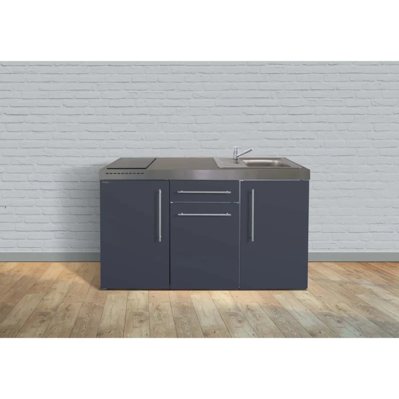 Stengel - Mini-Küche Miniküche Premiumline MPSG150IKFliBreS Schiefergrau