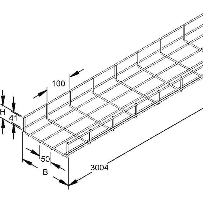 Niedax - Gitterrinne GRS 110.150 − 3 Meter