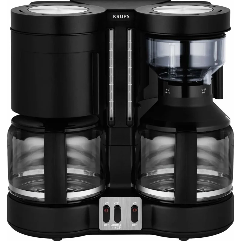 Krups - Kaffeeautomat Kaffee/Tee-Automat KM 8508 sw Duothek Plus