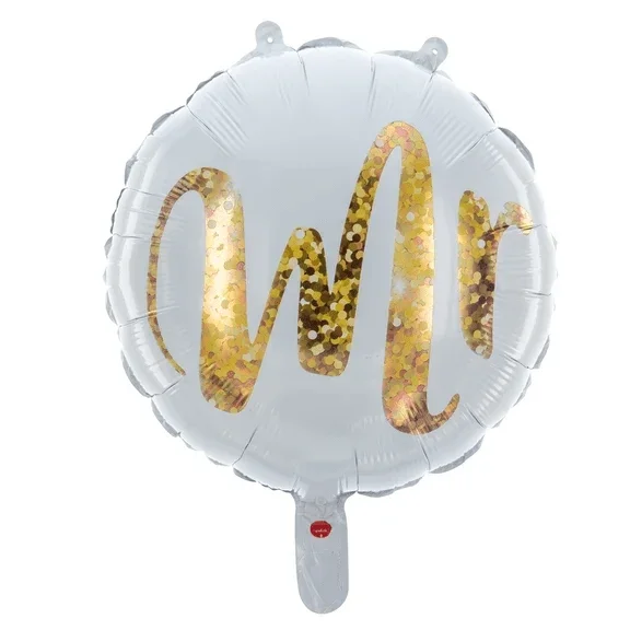 Witte Helium Ballon Mr Leeg 45cm van VDV Benefit koop je bij Partywinkel